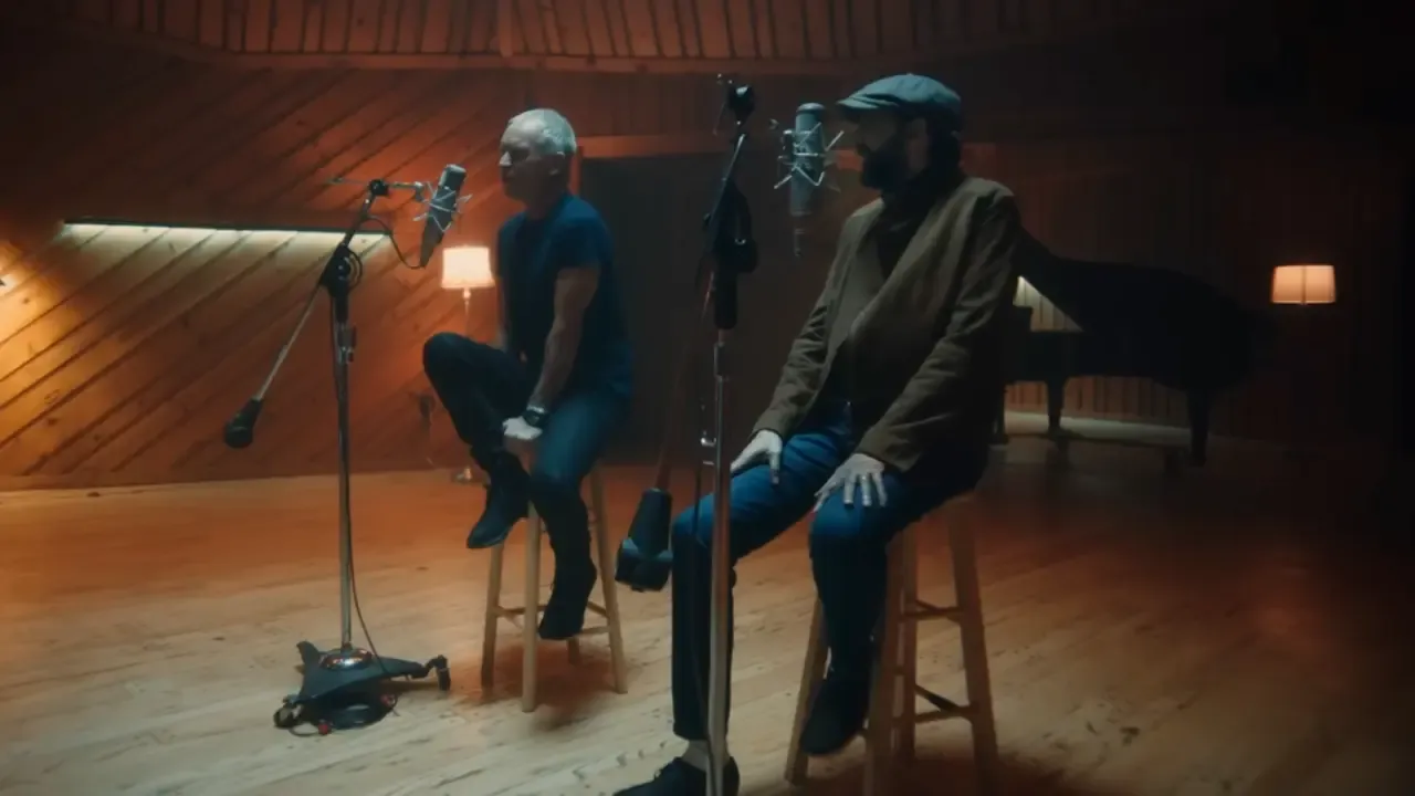 En la foto: Juan Luis Guerra y Sting En la foto: Juan Luis Guerra y Sting