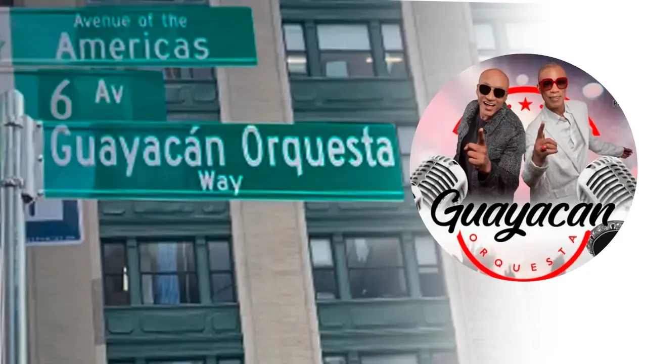 En la foto: Señalización con el nombre de Guayacán Orquesta