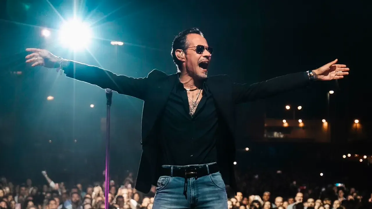 En la foto: Marc Anthony en concierto